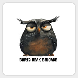 Bored Beak Brigade Sticker